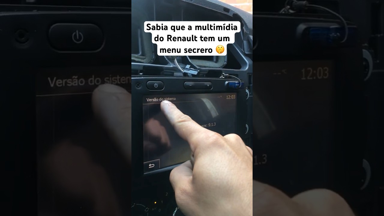 Menu secreto midia nav multim&iacute;dia Renault sandero,logan, duster&hellip; #shorts #short #viral #automotivo