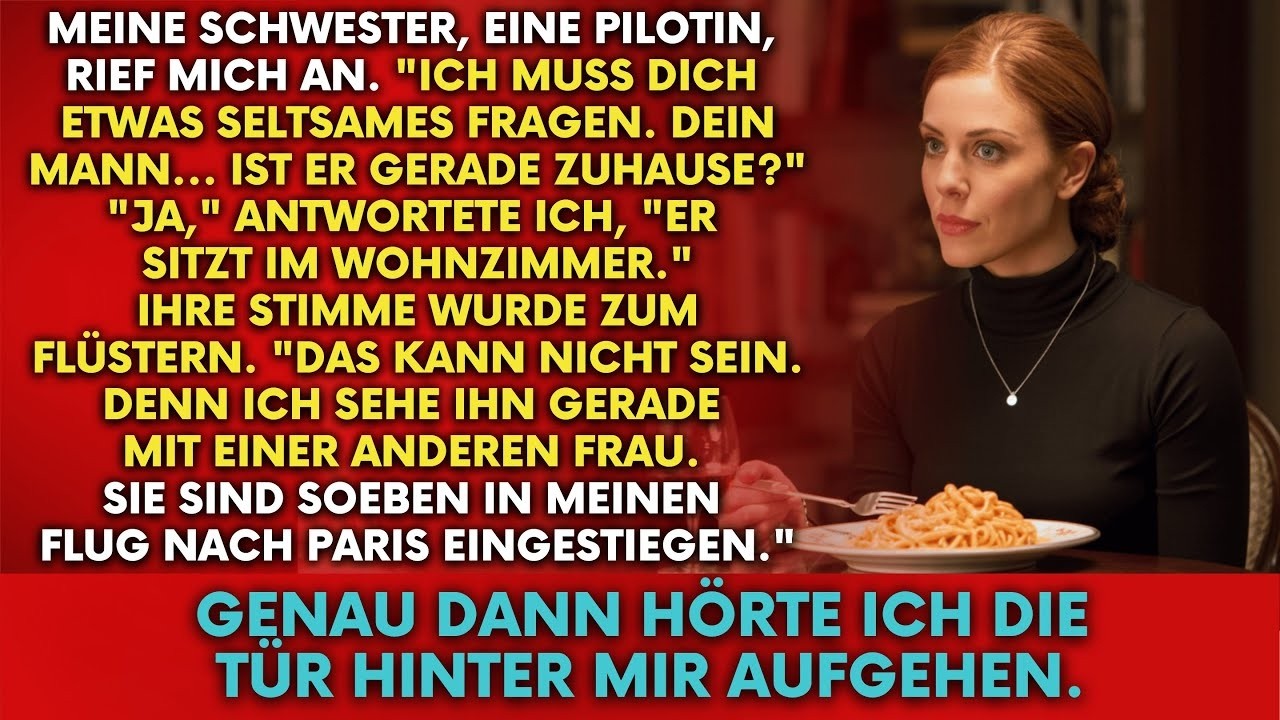 Meine Pilotenschwester sah meinen Mann im Business Class Luxusflug nach Paris mit Frau