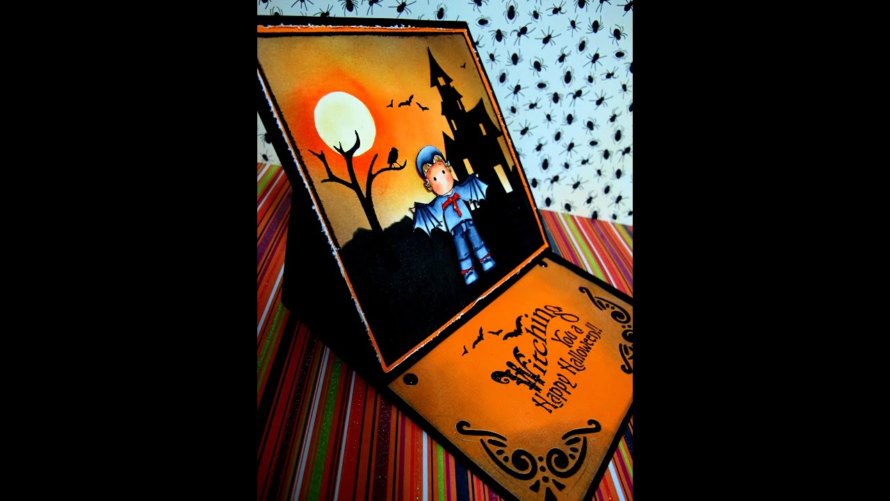 Halloween card tutorial - tarjeta halloween - Scrap tutorial - magnolia card - Tarjetas Creativas