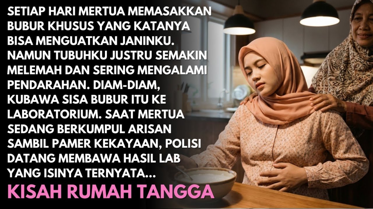 Setiap Pagi Mertua Suapi Bubur untuk Janinku, Sampai Polisi Datang Membawa Kebenaran