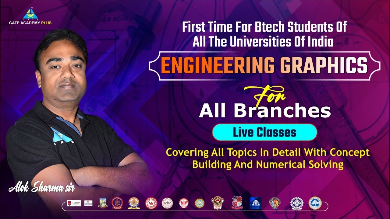 #02 Engineering Graphics for all Branches | By Alok Sharma Sir