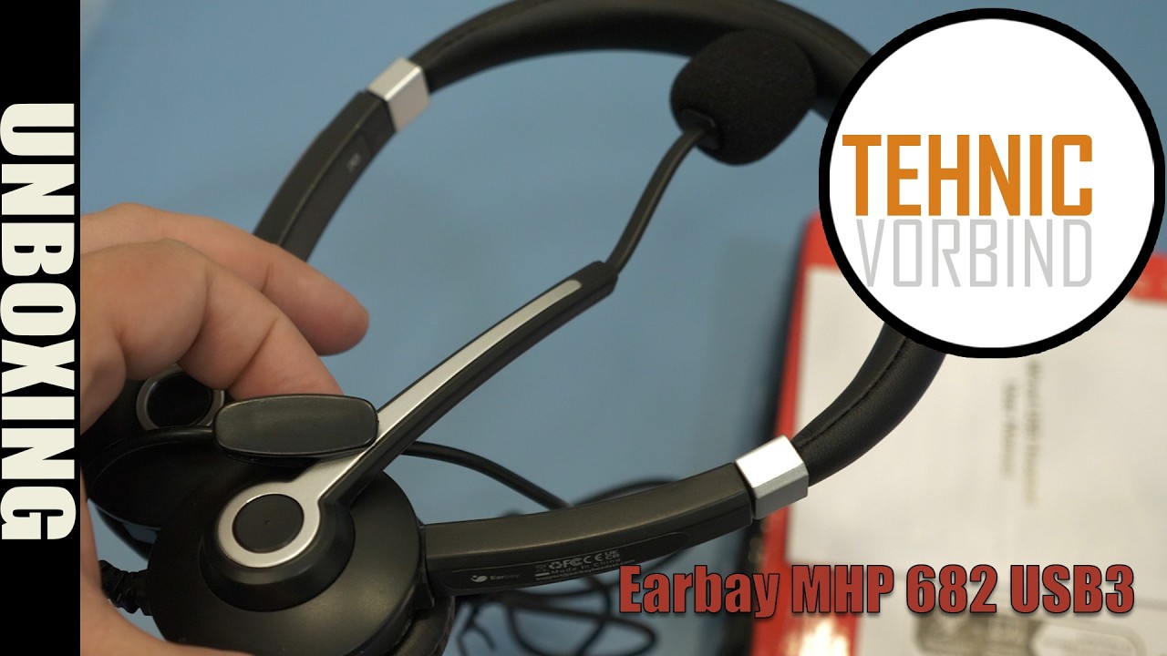 Unboxing Casti cu microfon - Earbay MHP 682 USB3 - Wired computer headset