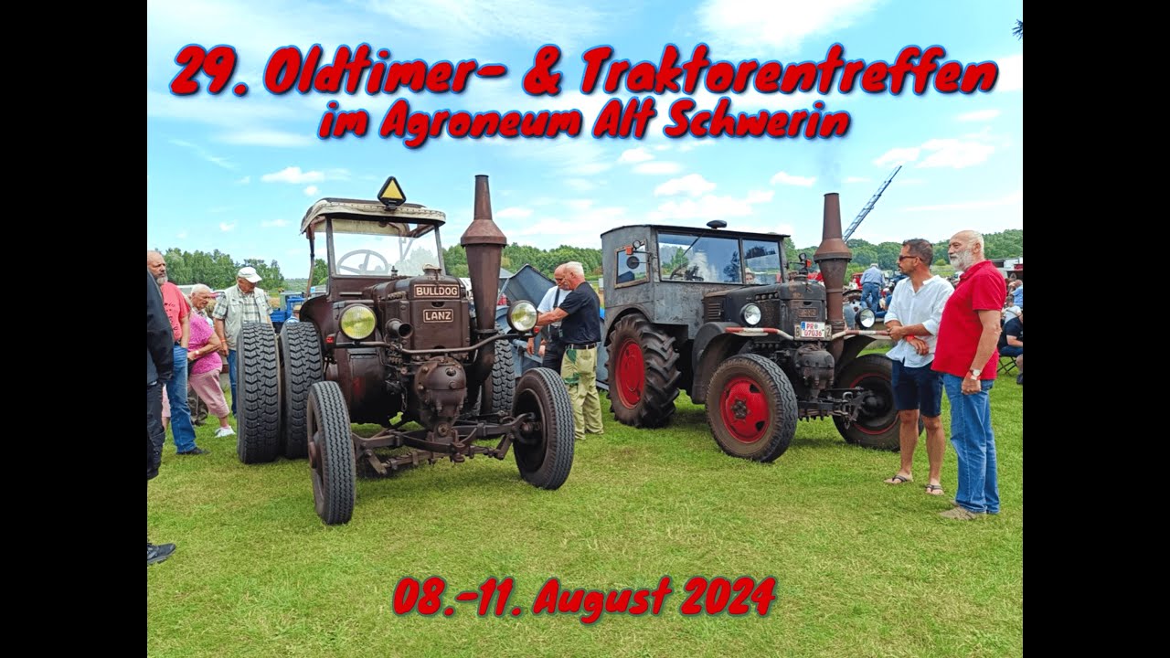 29. Oldtimer & Traktorentreffen Alt Schwerin #classictractor #lanzbulldog #history #treffen #sound