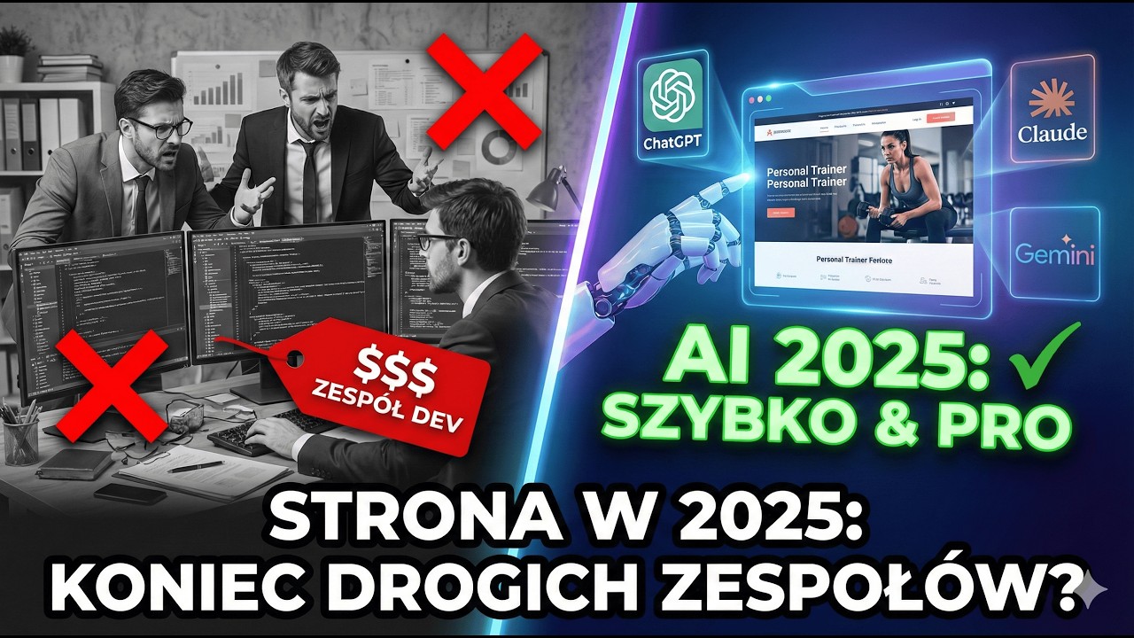 💸 Przestań przepłacać deweloperom. Ten model AI tworzy lepsze strony za darmo (Standardy 2025)