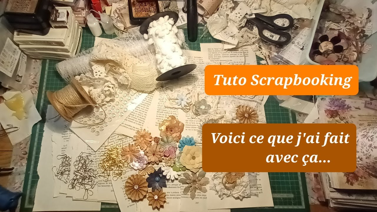 TUTO SCRAPBOOKING. Voici ce que j'ai fait avec ça...