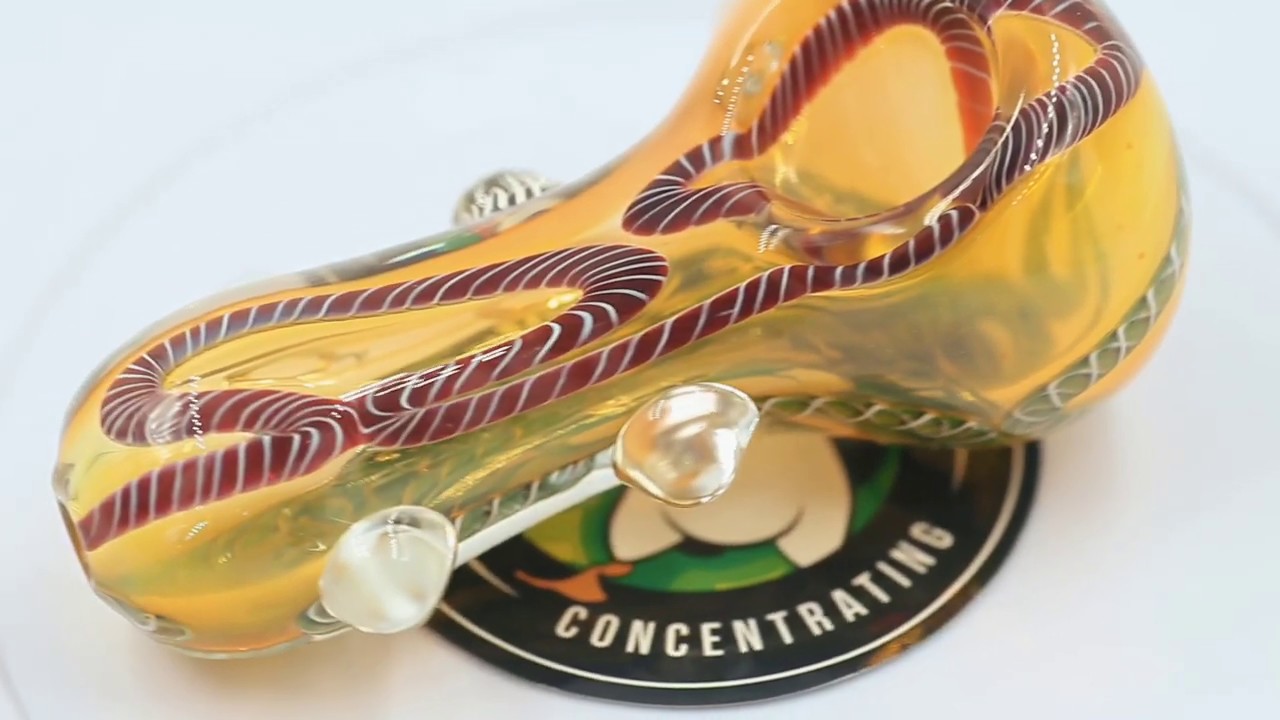 Nano Murrine Glass Pipe With Millefiori Milli Scheme Patent - Puffing Bird