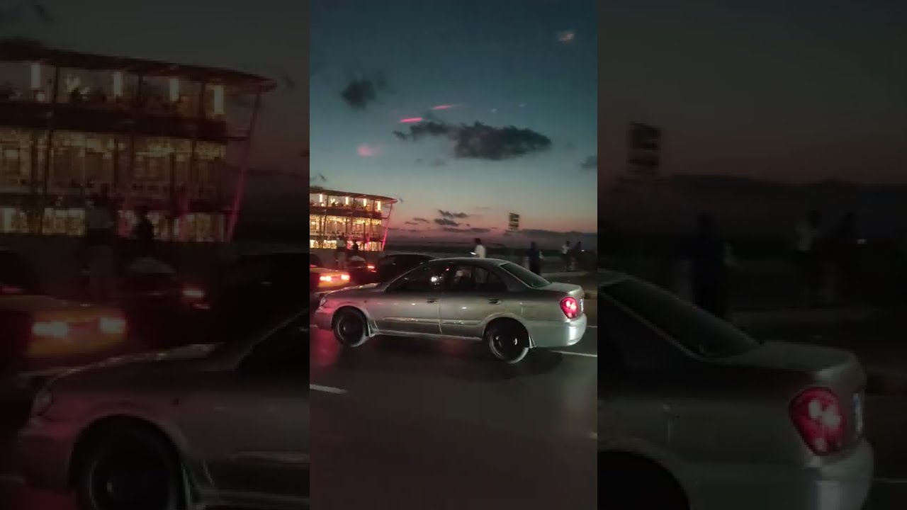 كورنيش اسكندريه وقت الغروب منظر جميل جدا تعالوا نشوف