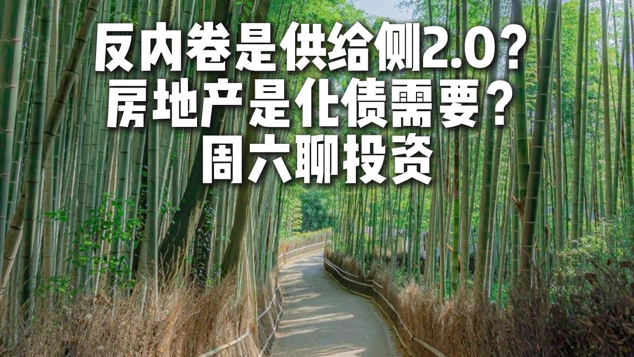 反内卷到底是供给侧2.0？还是行业出清反弹？水牛智慧，房地产是化债需要，周六聊投资