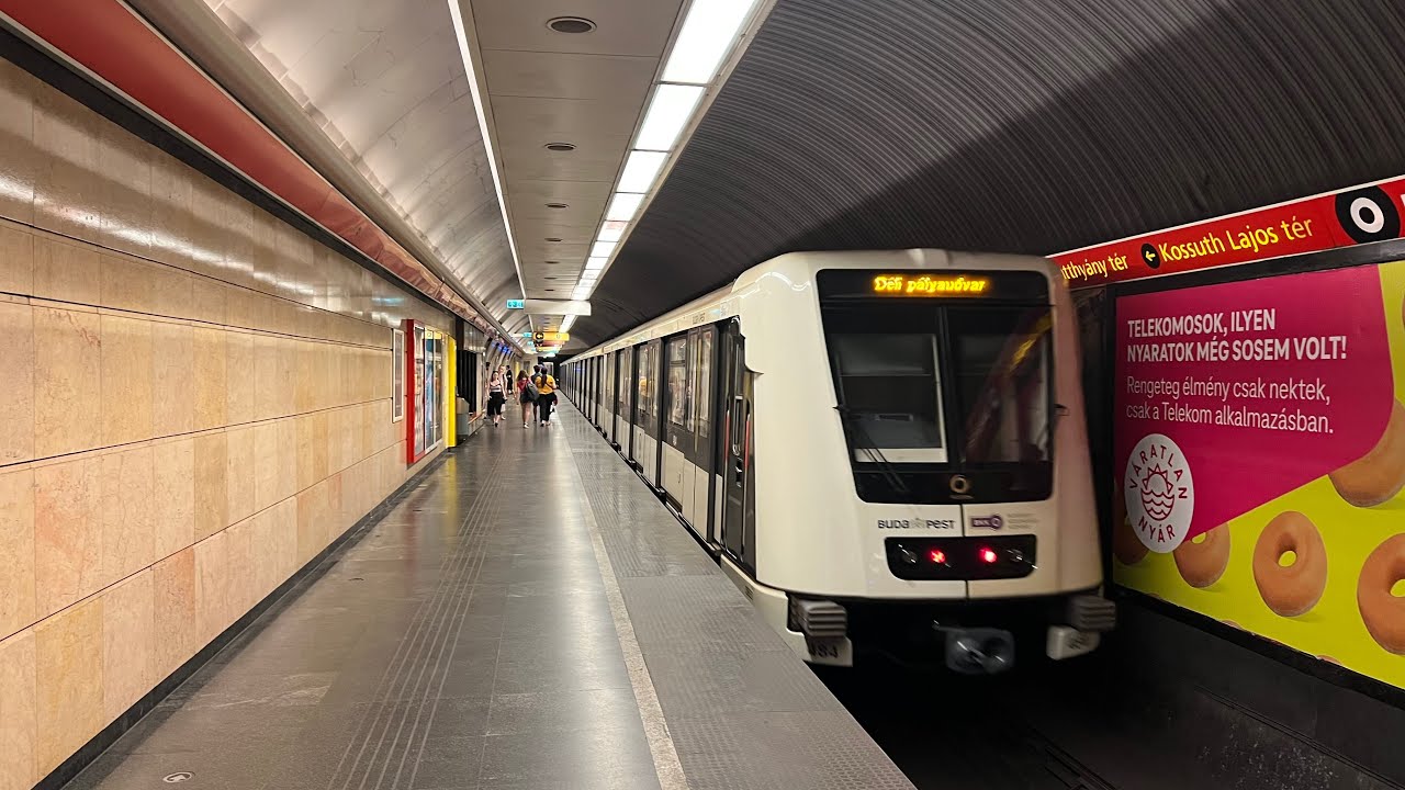 Blaha Lujza tér — Deák Ferenc tér в вагоне Alstom Metropolis AM5-M2 №484.