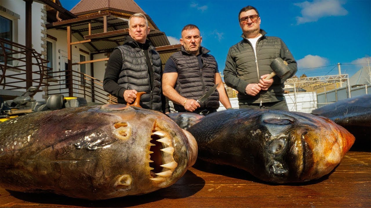 PIRANHA ON THE GRILL! 😳🐟 Caught and eaten | Fish delicacy | GEORGY KAVKAZ ENG