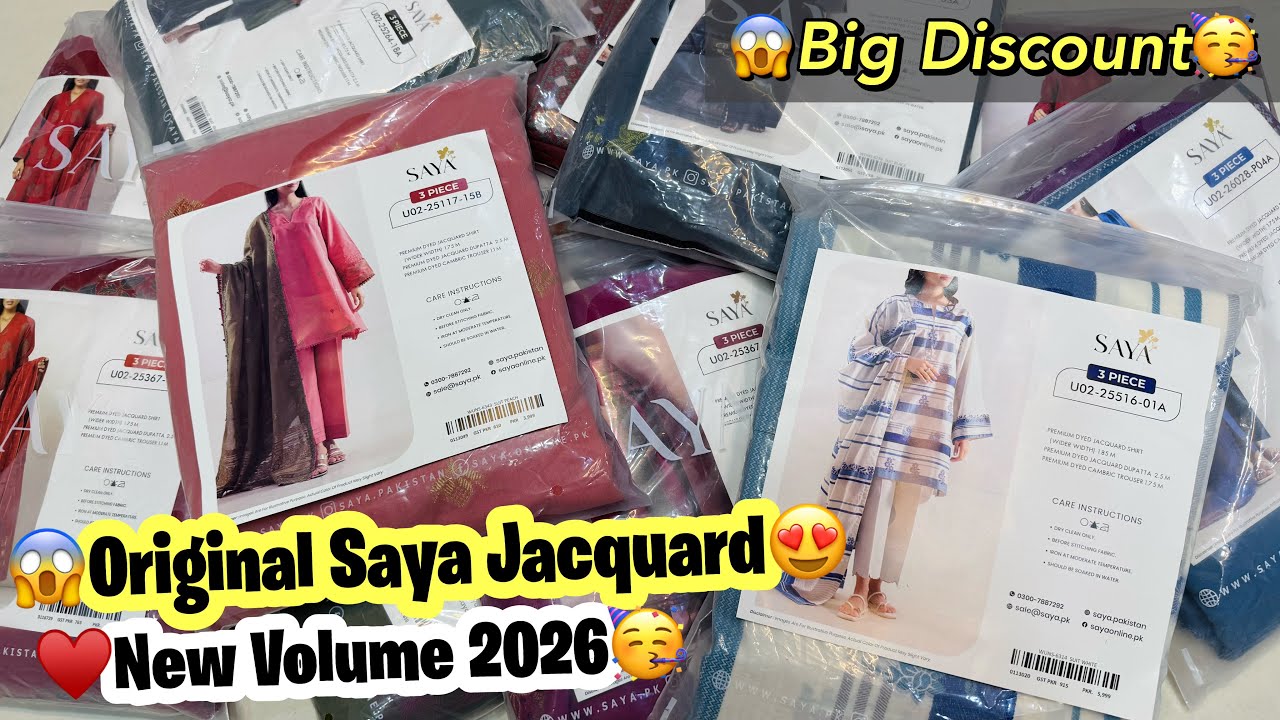 Saya Jacquard Collection | Saya New Collection 2026 | Saya Wholesale | Cloth Point