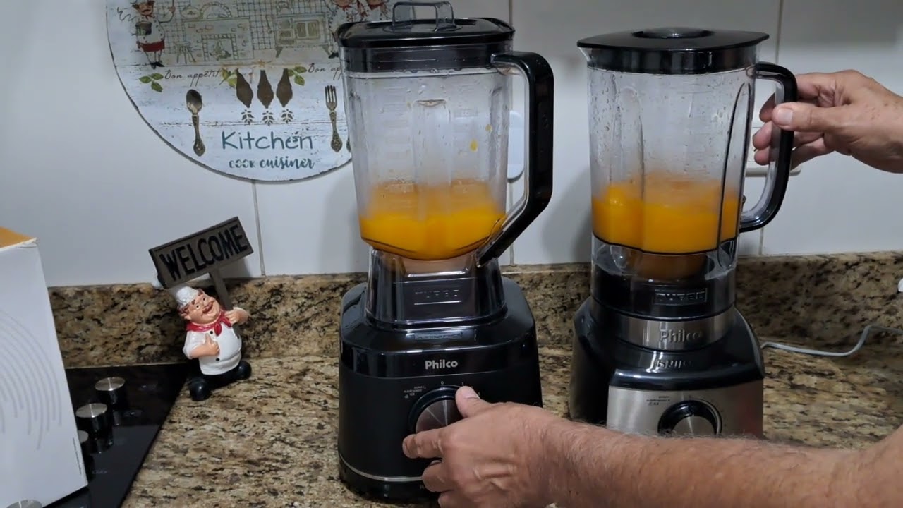 LÍQUIDIFICADOR PHILCO PLQ15A vs PLQ1350 BATENDO FRUTA CONGELADA