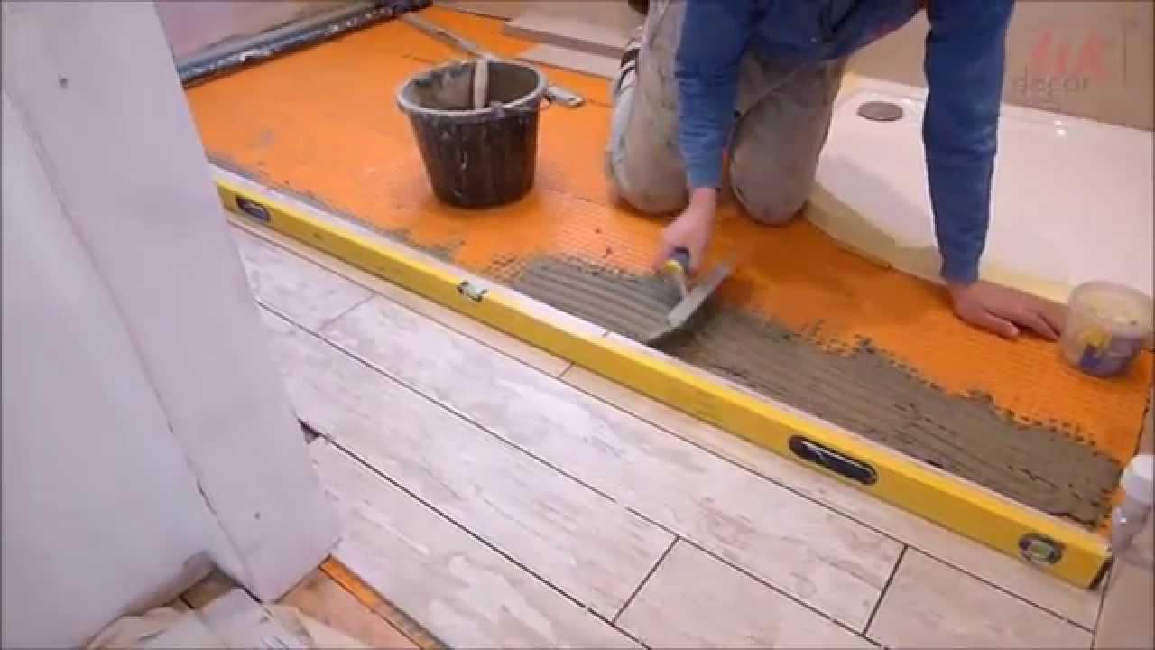 Tiling and grouting walls and floors (Schluter Ditra Matting) by UK Decor