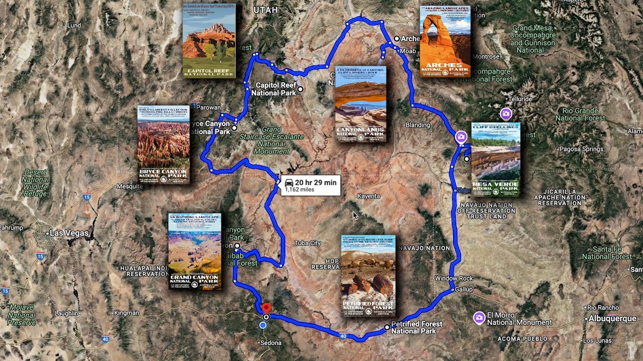 INSANE ROAD TRIP: 1,162 Miles and 7 National Parks!