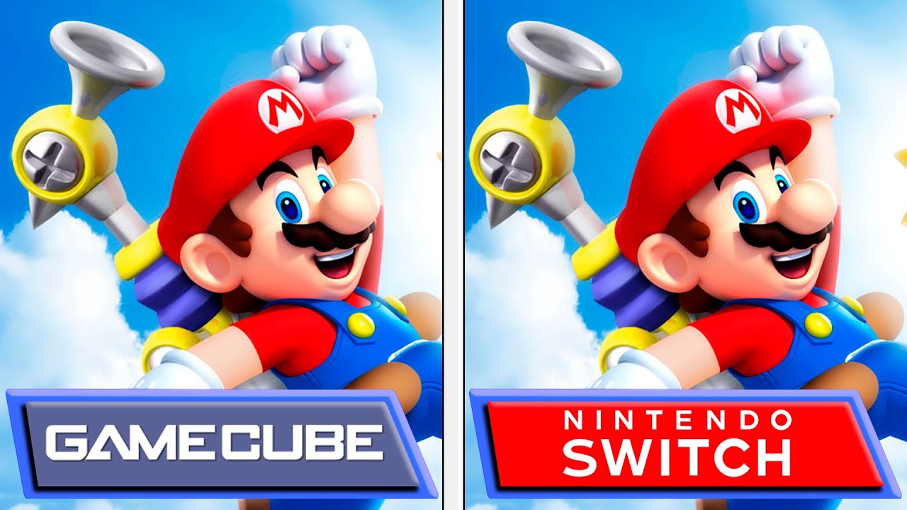 Super Mario Sunshine | Gamecube VS Switch | Graphics & FPS Comparison