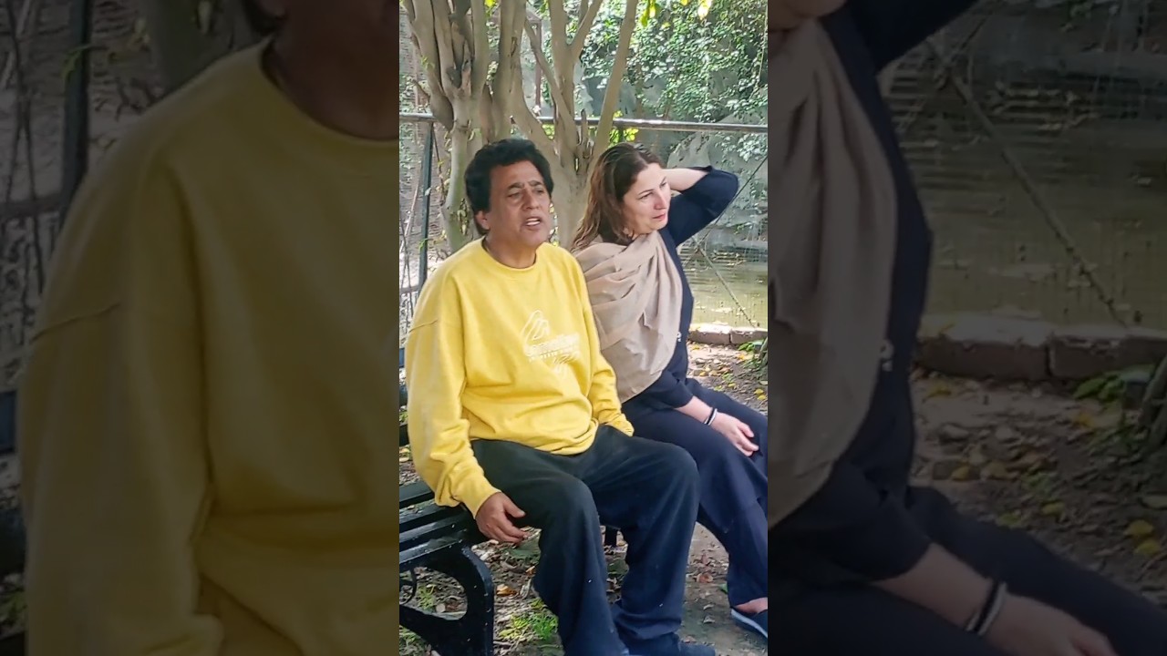 Saima Noor and Syed noor in Lahore garden #saimanoor #syednoor #couple #shorts #lahore