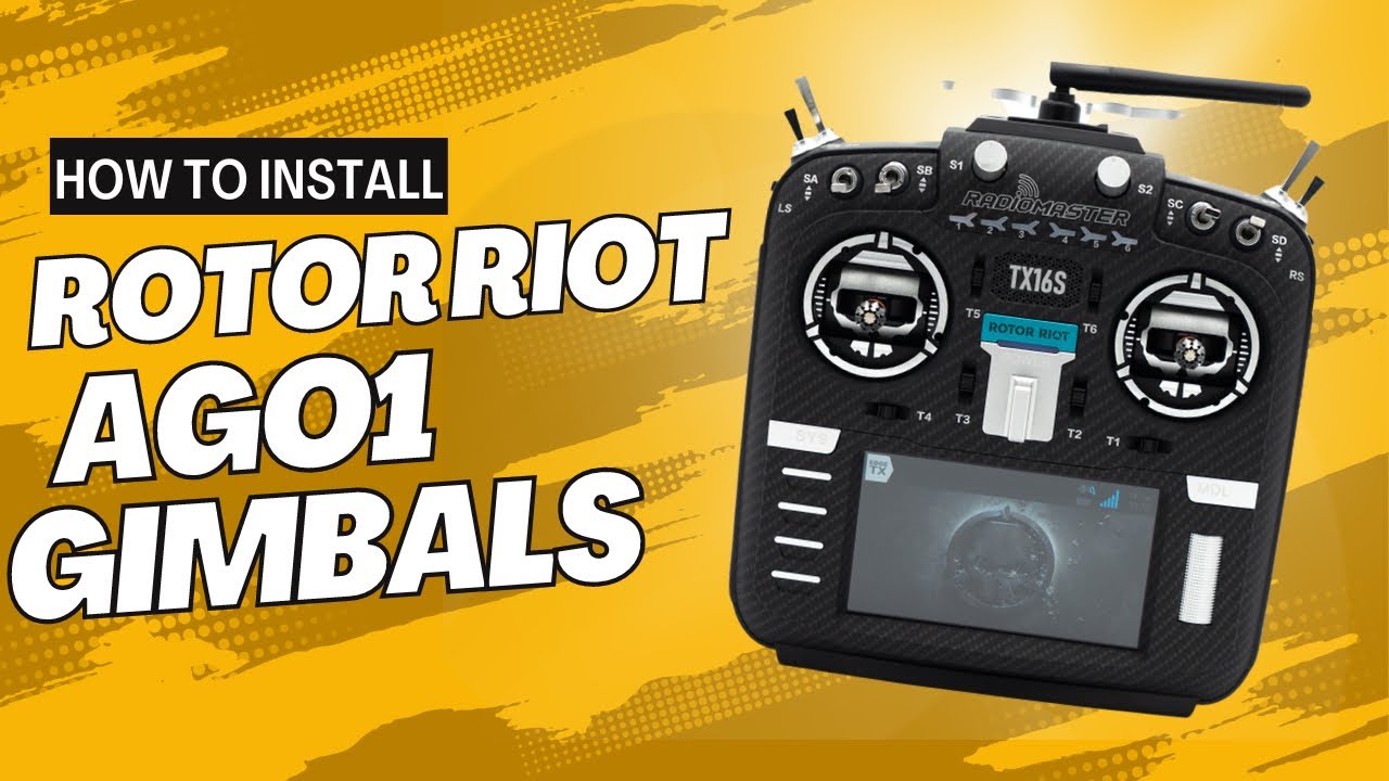 RadioMaster TX16S | Как установить подвесы AG01