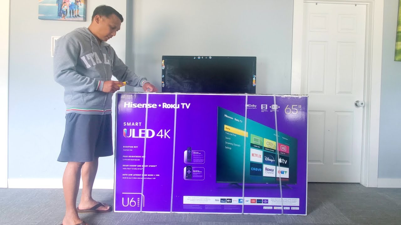 Hisense U6KR 65inches Unboxing and Set up