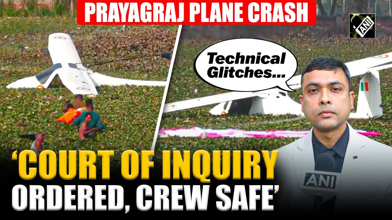 Prayagraj Plane Crash: Crew safe, court of inquiry ordered after IAF Aircraft crashes into pond