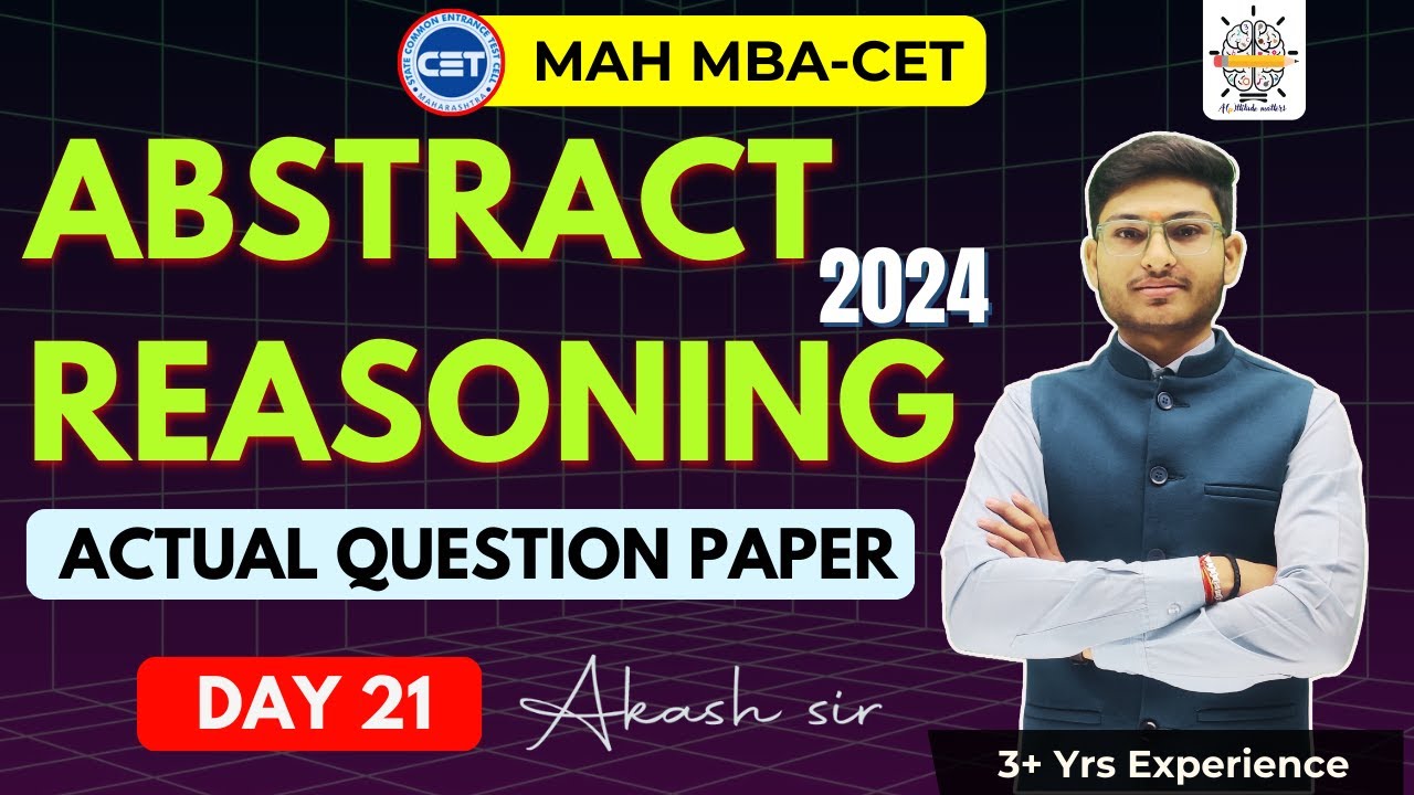 MAH MBA CET25 | DAY 21 | 2024 Previous Year Questions |  Abstract Reasoning | PYQ | By Akash Sir