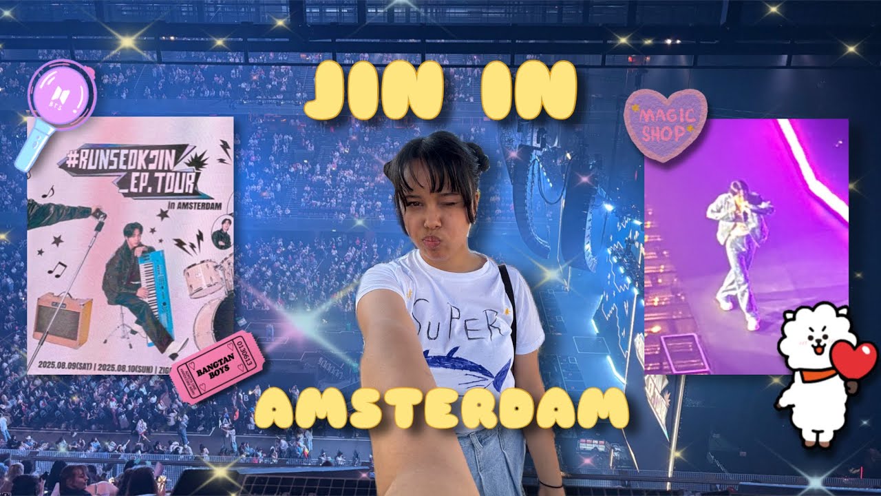 BTS JIN - #RUNSEOKJIN_TOUR IN AMSTERDAM💜✨| CONCERT VLOG | 09.08.2025