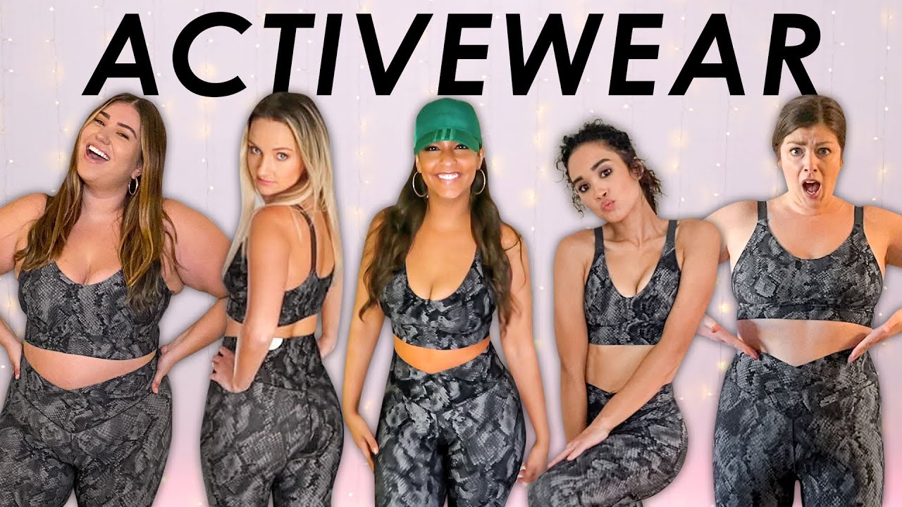 5 Women Try The Same Workout Clothes! [Aerie, Adidas & More!]