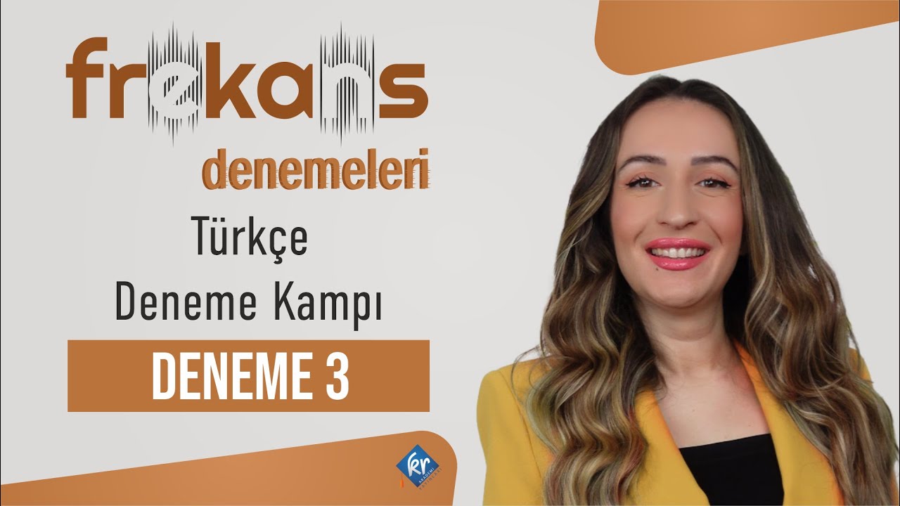 TYT Frekans Denemeleri Türkçe Deneme 3