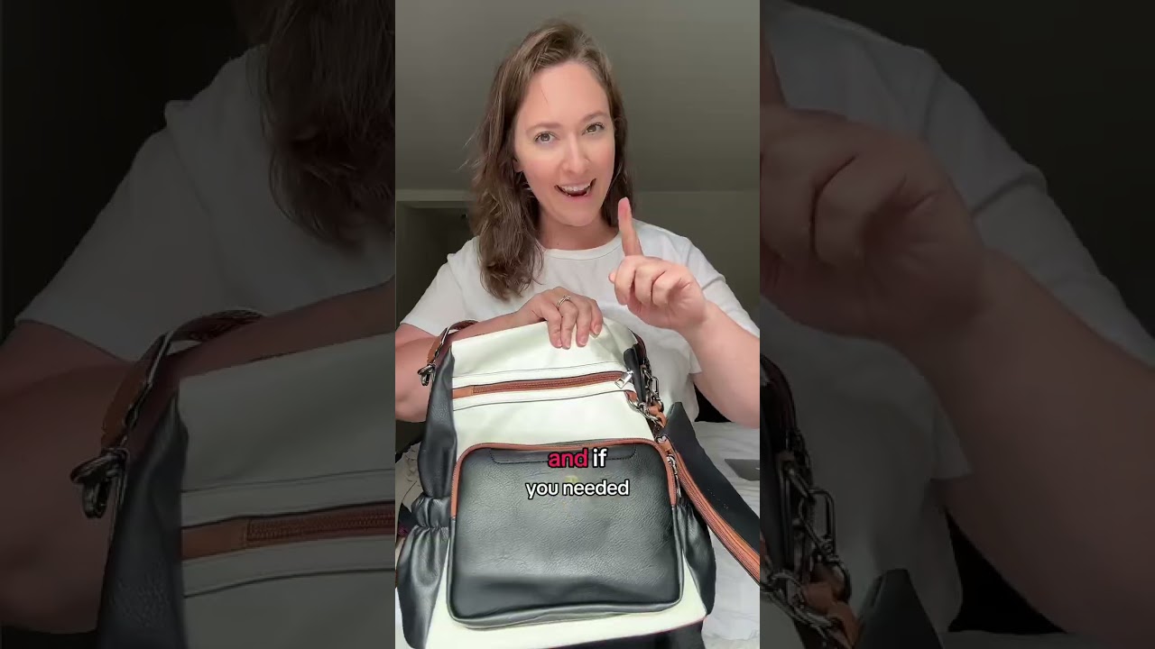 Versatile Leather Bag: Diaper, Travel, & Office Essential #leatherbag