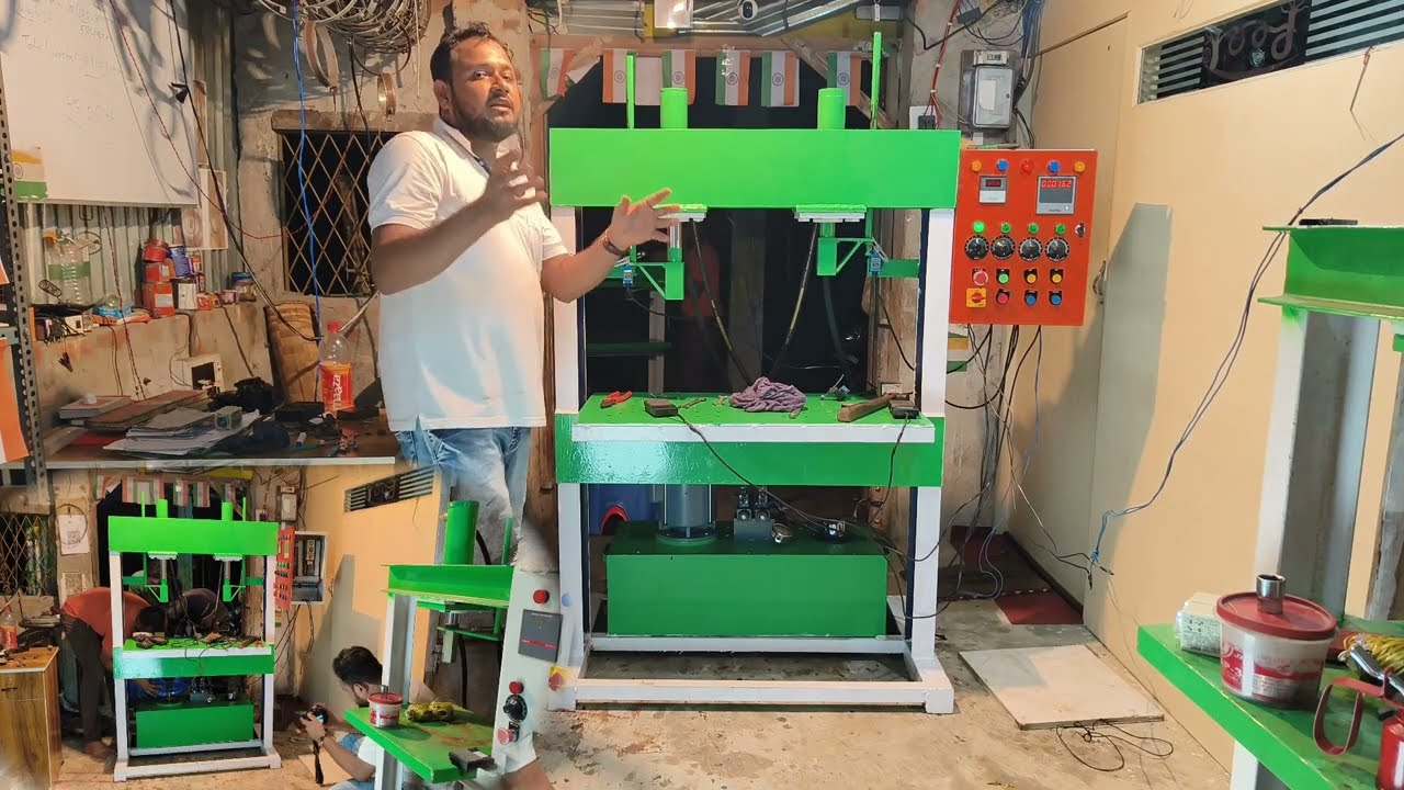 Hydraulic all in one machine | Double die hydraulic paper plate making machine | 9614123648
