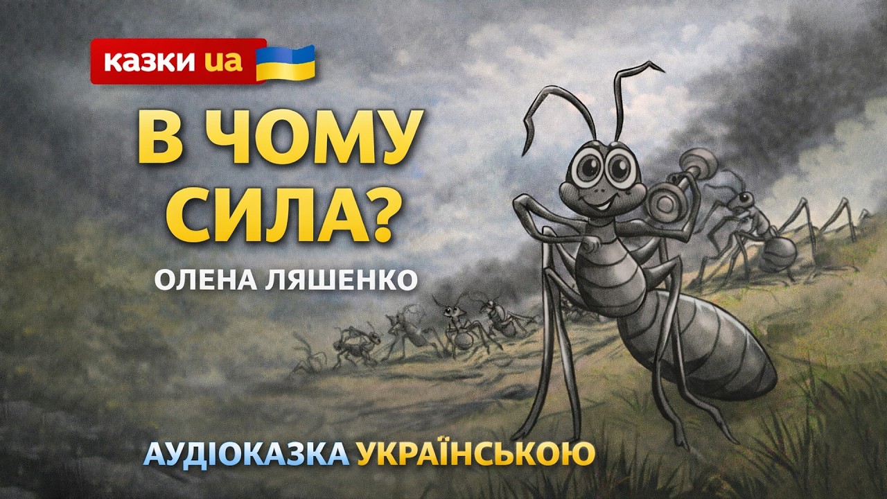 💛💙В чому сила? 🐜 Повчальна аудіоказка про мурашку | Олена Ляшенко | казки ua