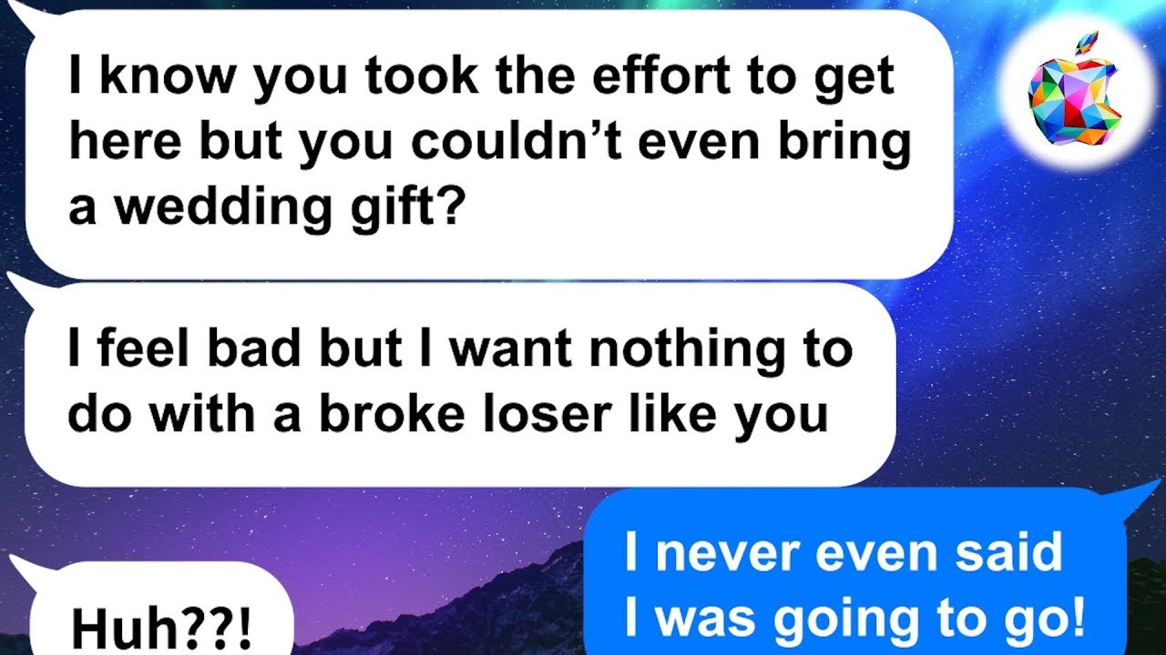 【Apple】HS friend is complaining about the present I didn't bring to the wedding I didn't go to LOL