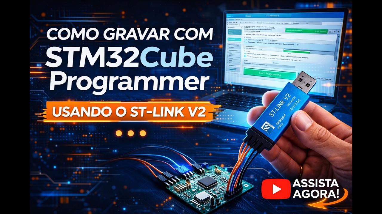 Grave STM32 em Minutos! Tutorial Completo no STM32CubeProgrammer + ST-LINK V2