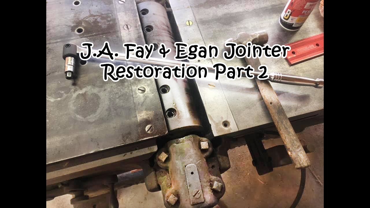 J.A. Fay & Egan Jointer Restoration Part 2 - Cleaning Time