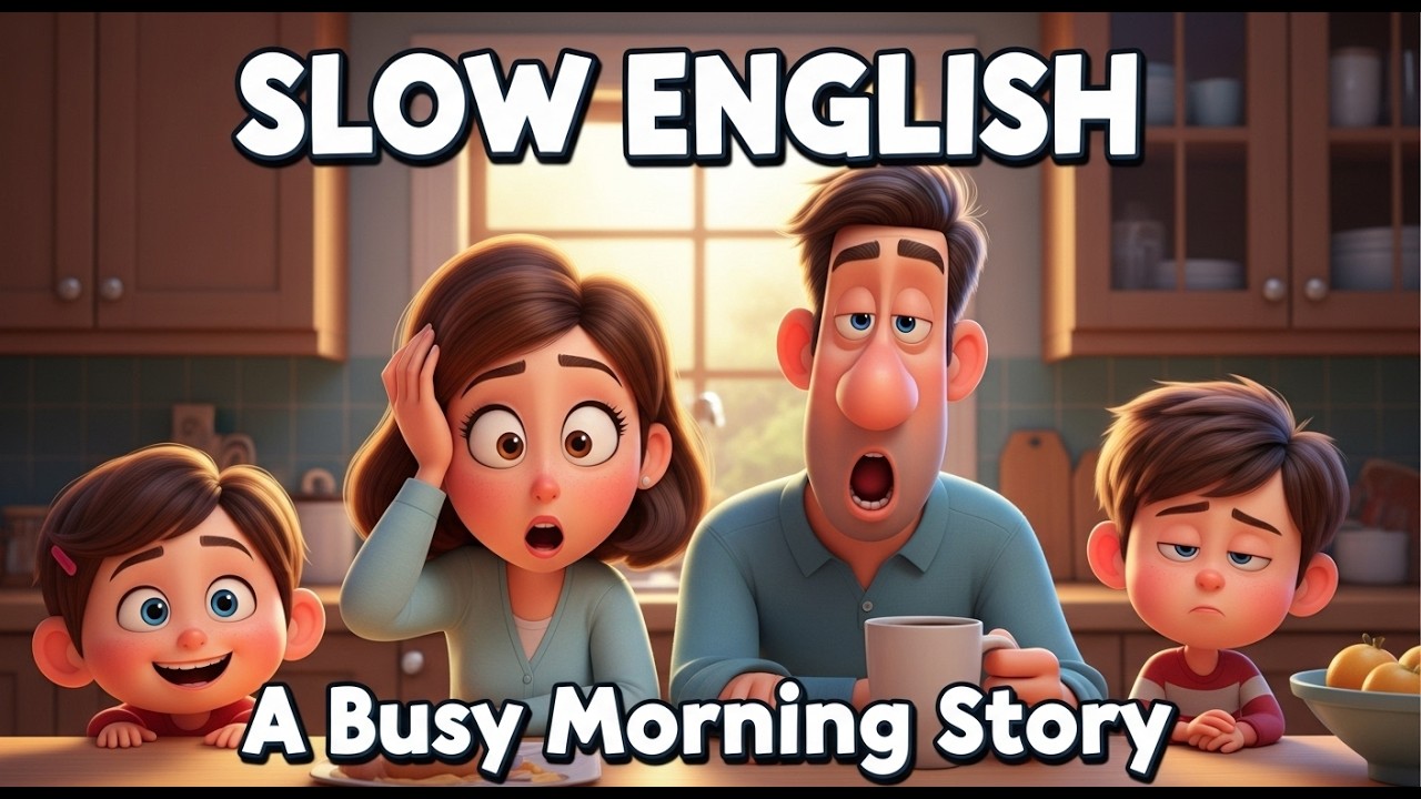 A Busy Morning Story | Slow & Easy English Listening Practice (A1-A2)