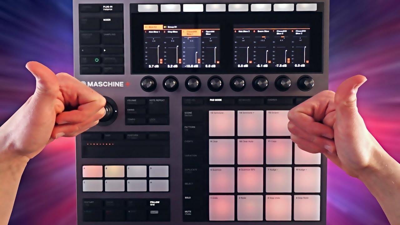 The Maschine+ Beatmaking Process (space trap from scratch)