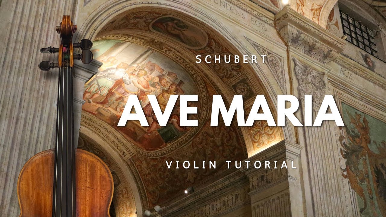 Ave Maria, Schubert | How to Play on Violin - Tab Tutorial + Backing Track