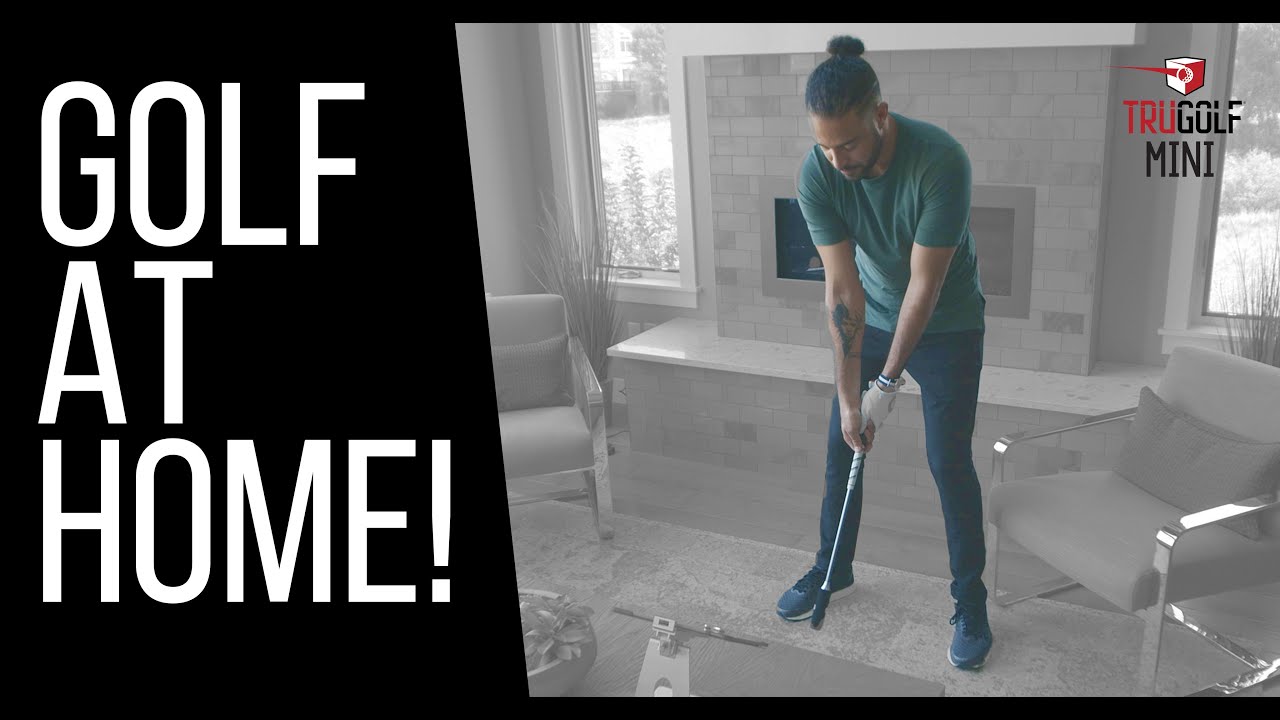 Chip & Putt at home with a TruGolf Mini Golf Simulator