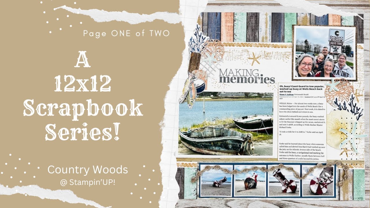 Stampin' UP! Country Woods 12x12 Scrapbook Page!