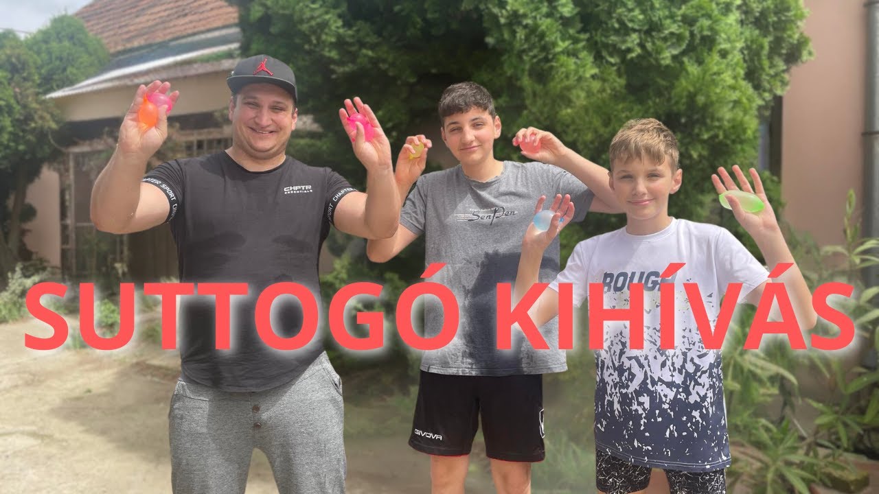 SUTTOGÓ KIHÍVÁS ÖCSÉIMMEL | Aki 1 percen belül nem találja ki, vízibombát kap