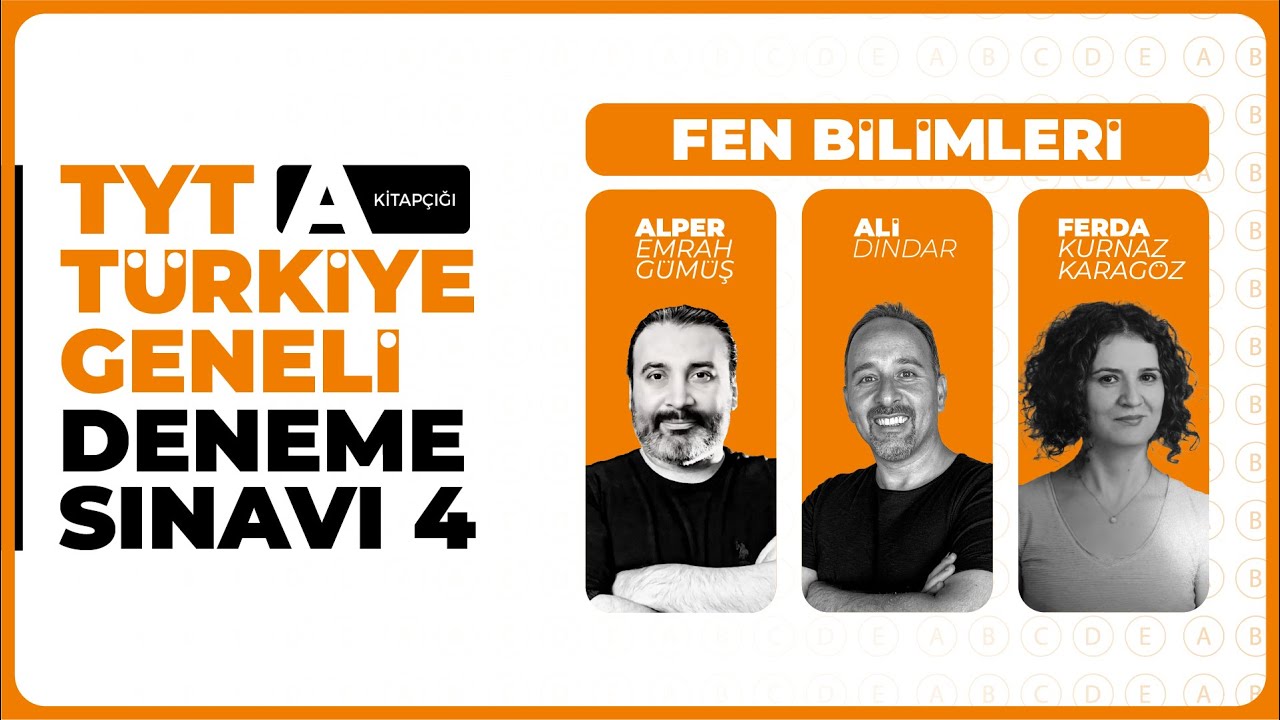 3D Türkiye Geneli Deneme Sınavı 4 - TYT - A Kitapçığı Fen Bilimleri Soru Çözümleri