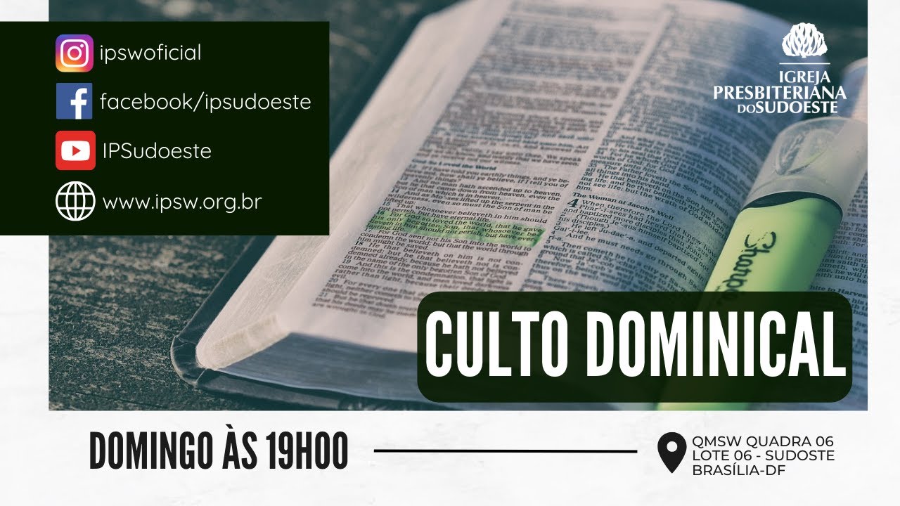 Igreja Presbiteriana do Sudoeste | Culto Dominical | 04/01/2026