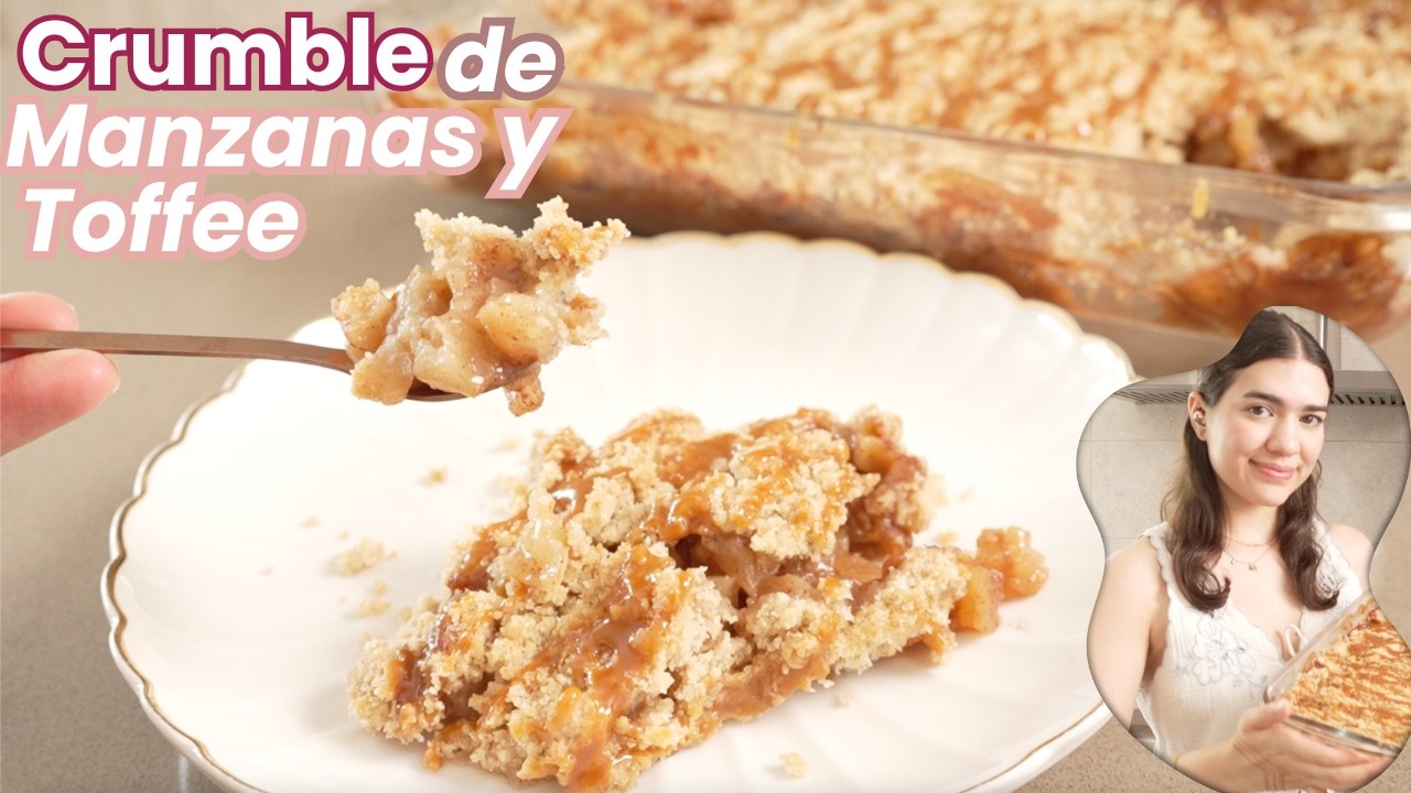 Crumble de Manzana | Streusel, Manzanas especiadas y toffe | Piu Dolce con Andrea