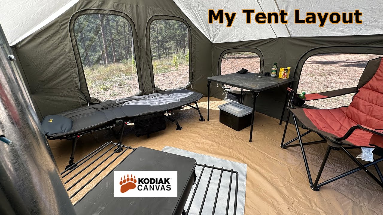 Kodiak Canvas 10x10 Tent Layout