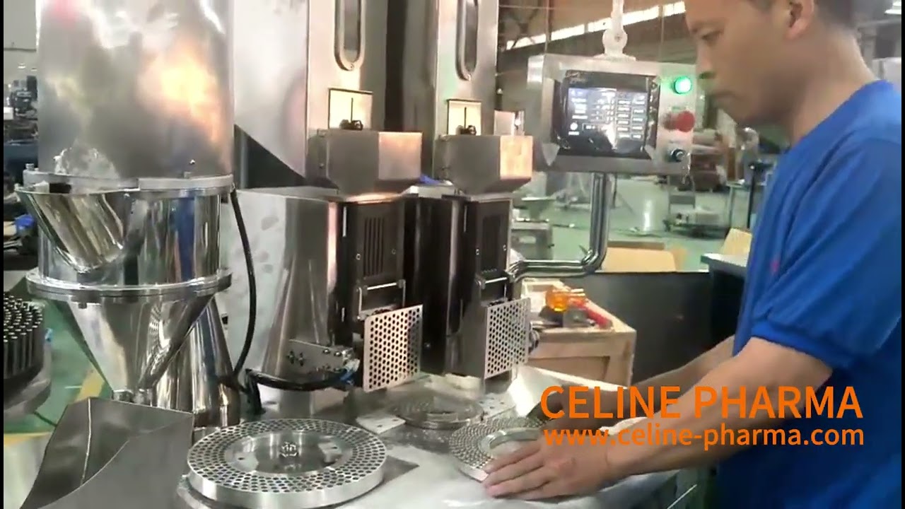 New Model Semi Automatic Double Heads Capsule Filling Machine for Nutraceutical Capsule