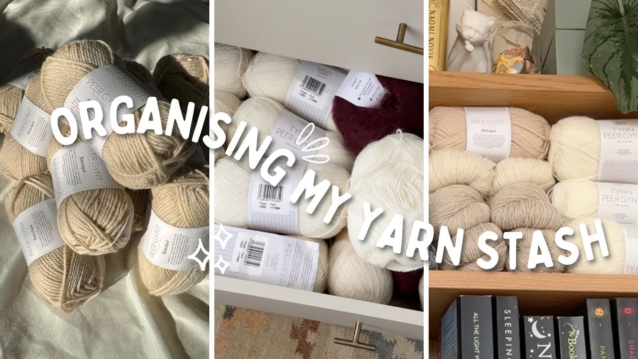 cosy knitting vlog: organizing my yarn stash // vlog 05