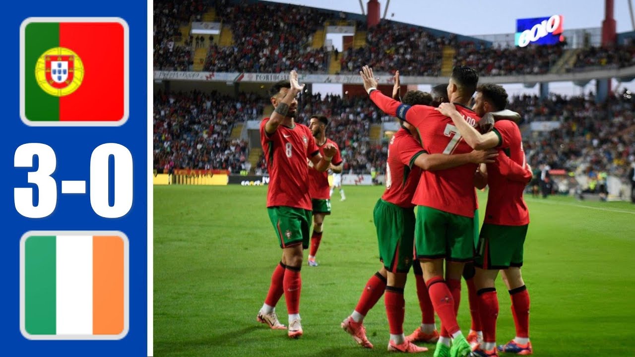 Portugal vs Ireland HIGHLIGHTS (3-0): Bruno Fernandes shines and Cristiano Ronaldo goals