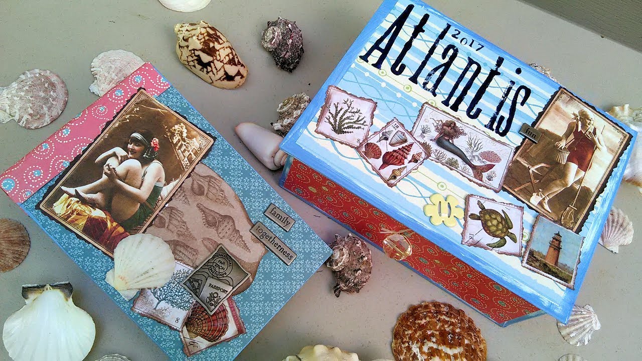 How I Scrapbooked my Atlantis Vacation Mini Album and Keepsake box