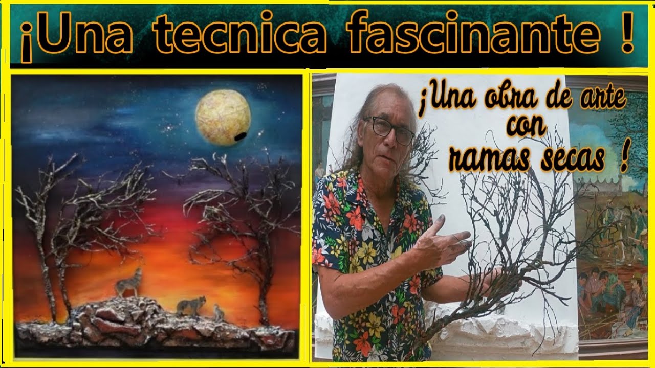 UNA OBRA DE ARTE CON RAMAS SECAS