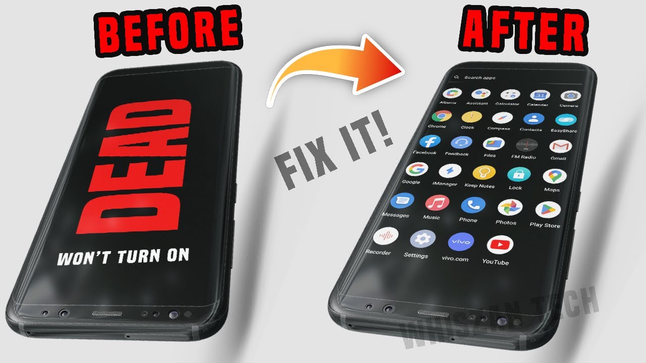 Как исправить ошибку «Samsung Galaxy не включается и не заряжается, черный экран / телефон не вкл...