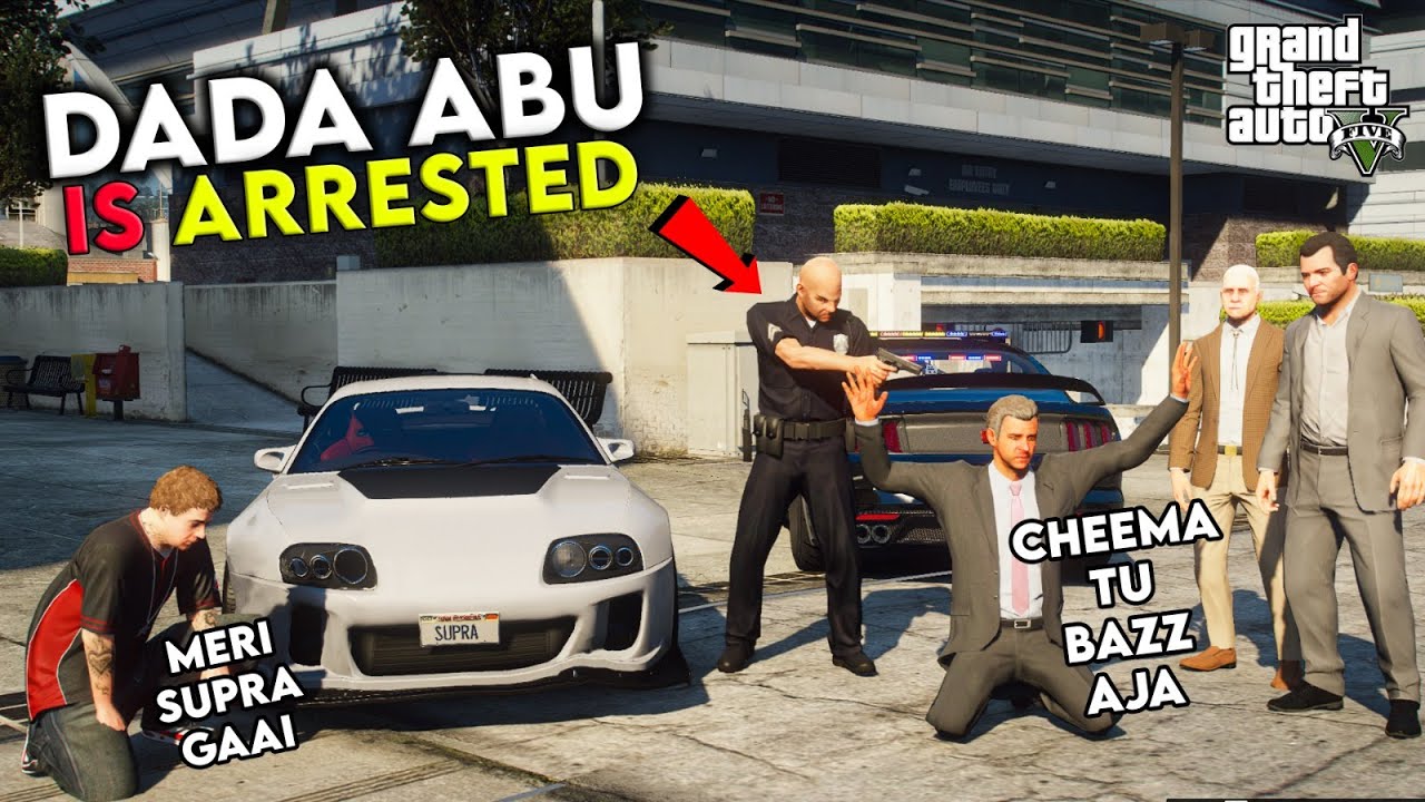 GTA 5 Pakistan | Cheema Sb Arresting DADA ABU | Supra ka Accident | Urdu